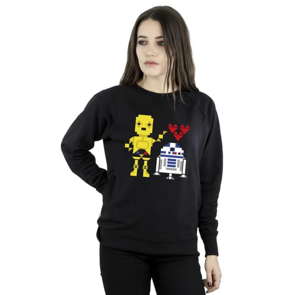 Star Wars Kvinnor/Damer Hjärta Robot Sweatshirt