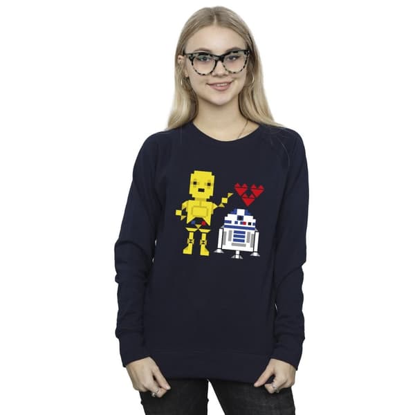 Star Wars Kvinnor/Damer Hjärta Robot Sweatshirt