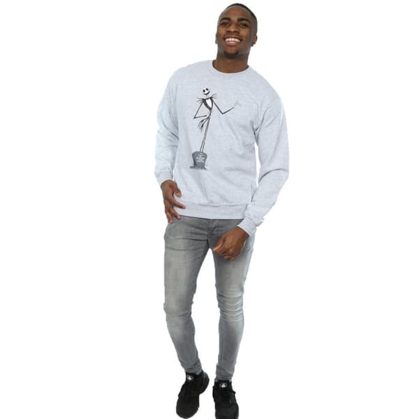 Disney Mens Nightmare Before Christmas Jack Pose Sweatshirt