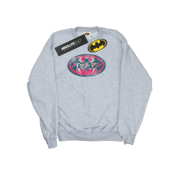 DC Comics Pojkar Batman Japansk Logo Röd Sweatshirt