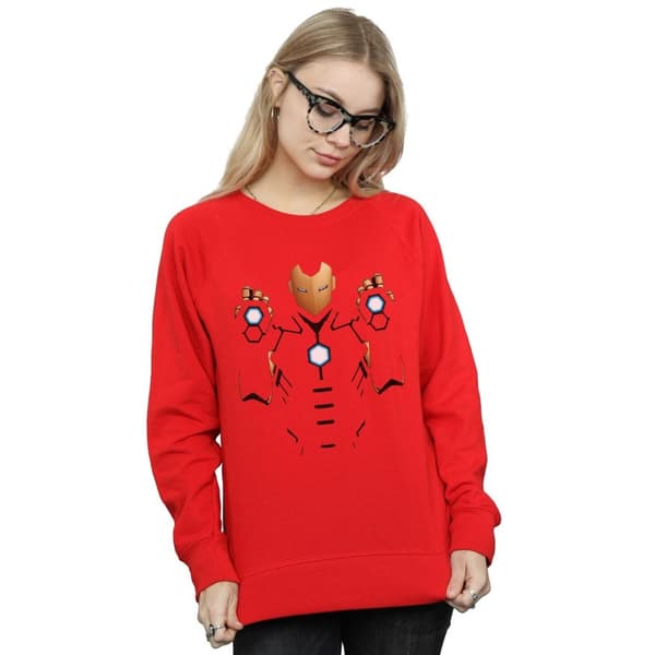 Marvel Womens/Ladies Iron Man Armoured Suit Sweatshirt