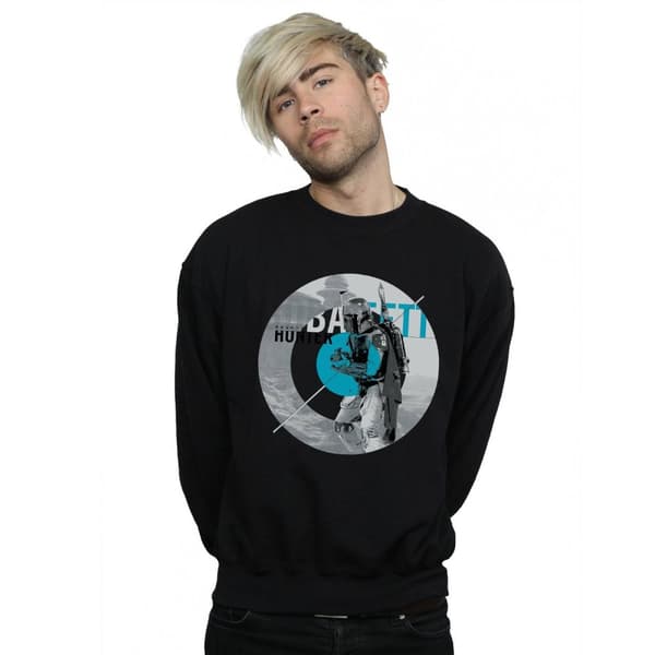 Star Wars Mens Boba Fett Bounty Hunter Circle Sweatshirt