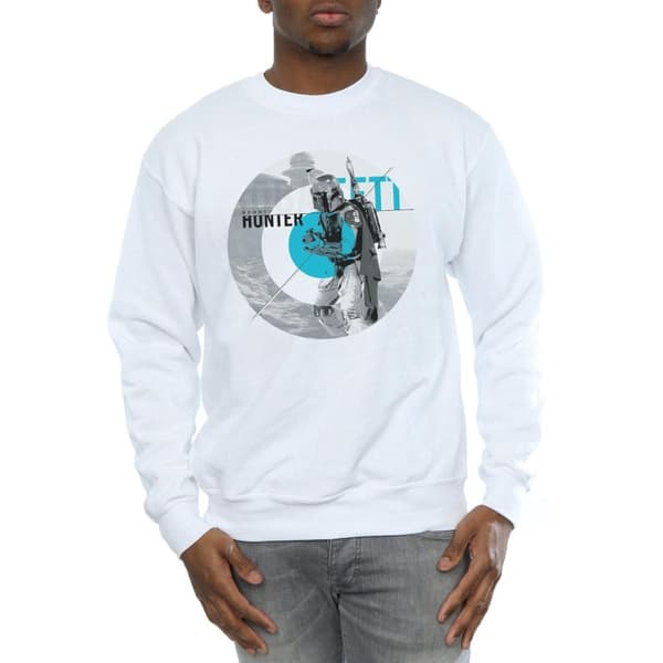 Star Wars Mens Boba Fett Bounty Hunter Circle Sweatshirt