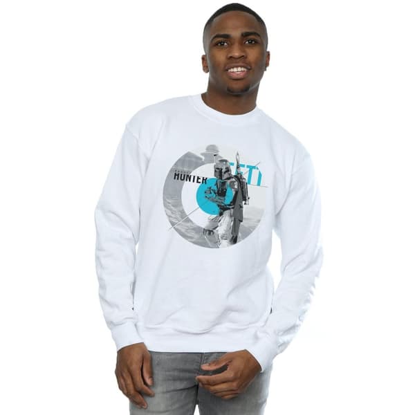 Star Wars Mens Boba Fett Bounty Hunter Circle Sweatshirt