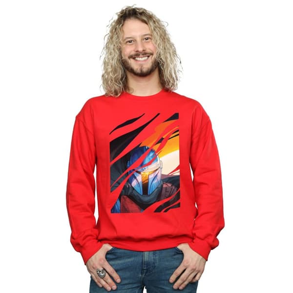 Star Wars Mens The Mandalorian Glare Sweatshirt