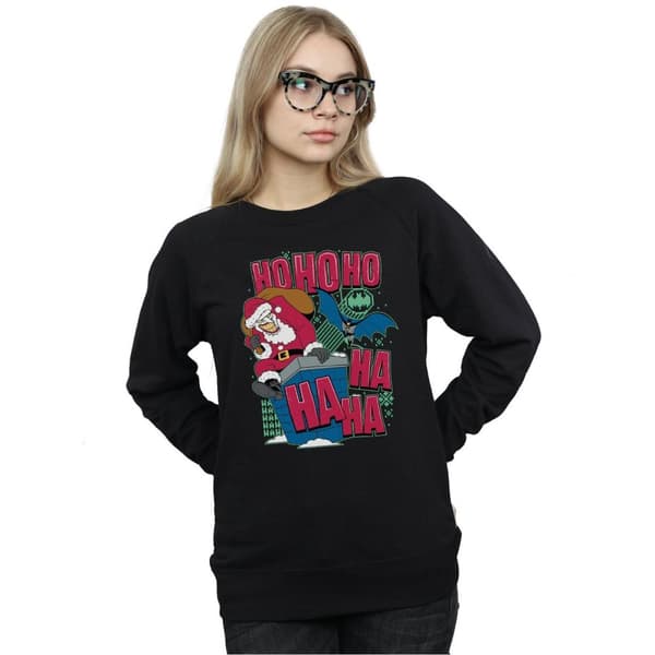 DC Comics Dam/Tjej Batman And Joker Ha Ha Ha Ho Ho Ho Sweatshirt