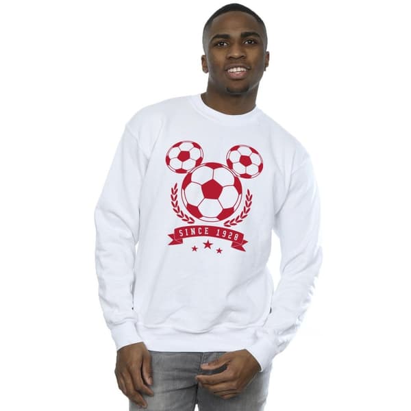Disney Mens Mickey Football Head Sweatshirt