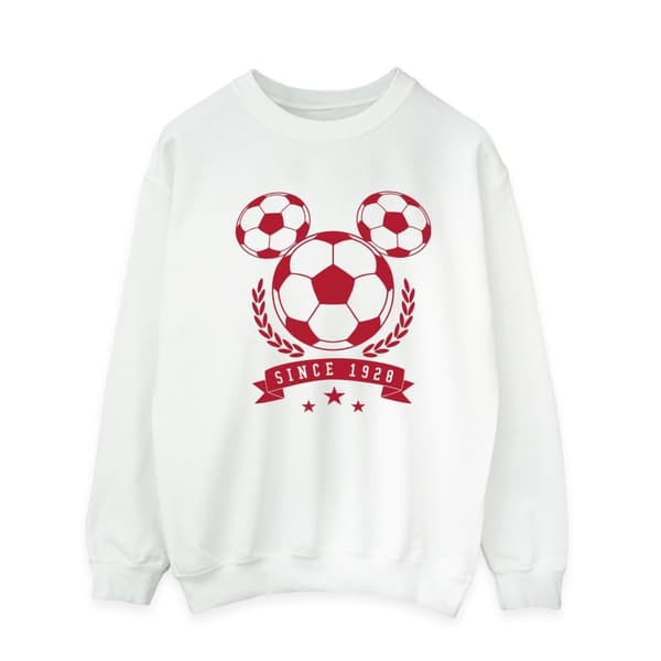 Disney Mens Mickey Football Head Sweatshirt