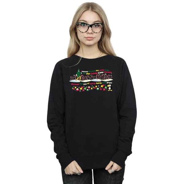 Elf Womens/Ladies Candy Cane Forest Sweatshirt