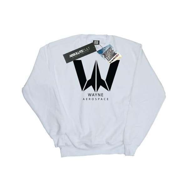 DC Comics Justice League Movie Wayne Aerospace-tröja för kvinnor/damer White S