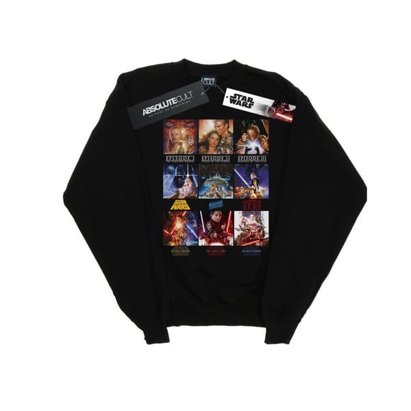 Star Wars Mens Poster Saga Sweatshirt Black L