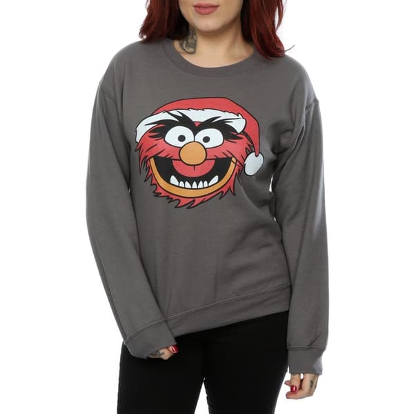 Disney Womens/Ladies The Muppets Animal Christmas Sweatshirt