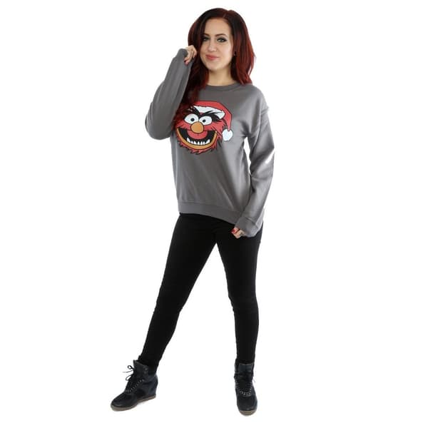 Disney Womens/Ladies The Muppets Animal Christmas Sweatshirt