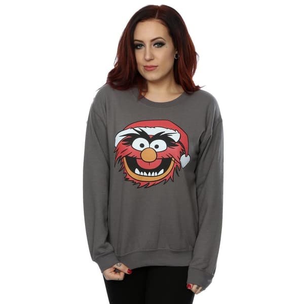 Disney Womens/Ladies The Muppets Animal Christmas Sweatshirt