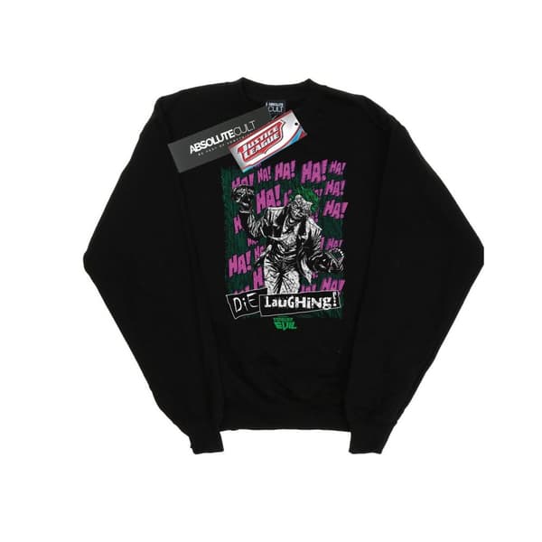 DC Comics Mens Justice League Joker Die Laughing Sweatshirt