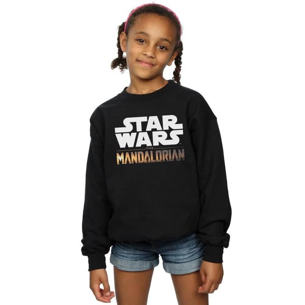 Star Wars Sweatshirt med Mandalorian-logotyp för flickor