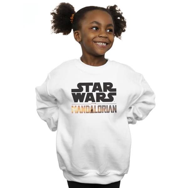 Star Wars Sweatshirt med Mandalorian-logotyp för flickor