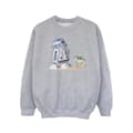 Miniatyrbild 1 av 3: Star Wars Sweatshirt med R2D2 och Grogu från The Mandalorian för flickor