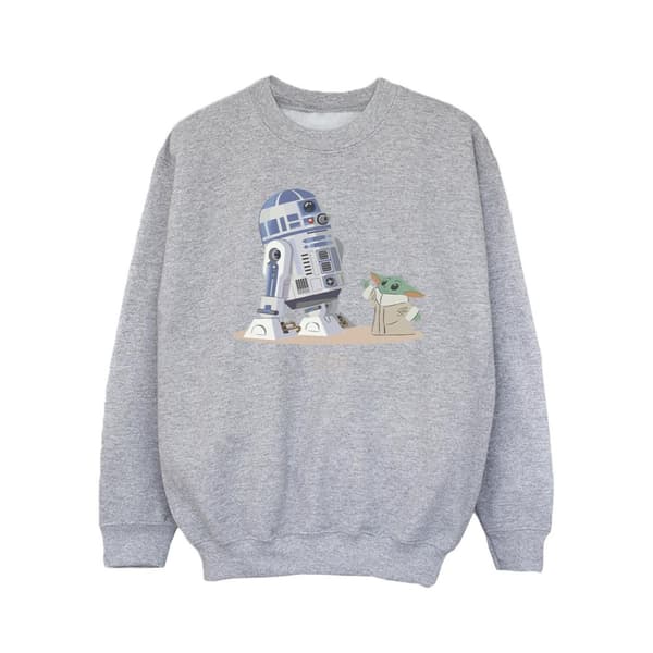 Star Wars Sweatshirt med R2D2 och Grogu från The Mandalorian för flickor