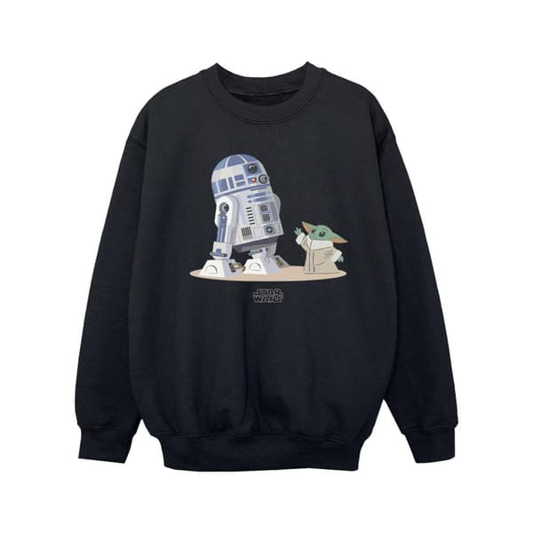Star Wars Sweatshirt med R2D2 och Grogu från The Mandalorian för flickor