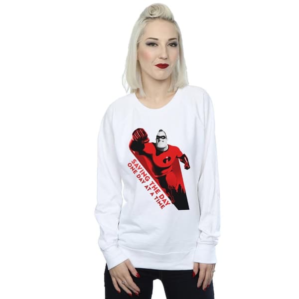 Disney Dam/kvinnor The Incredibles Saving The Day - Sweatshirt