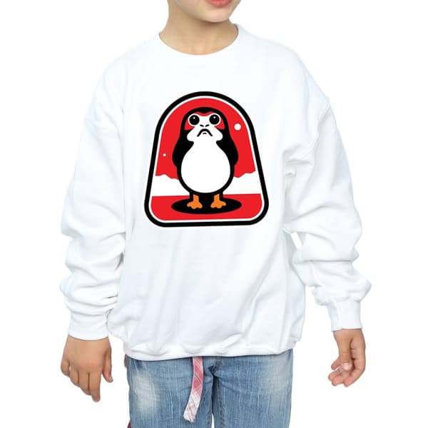 Star Wars Sweatshirt med Porgs-märke från Sista Jedi för flickor