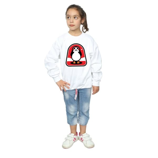 Star Wars Sweatshirt med Porgs-märke från Sista Jedi för flickor