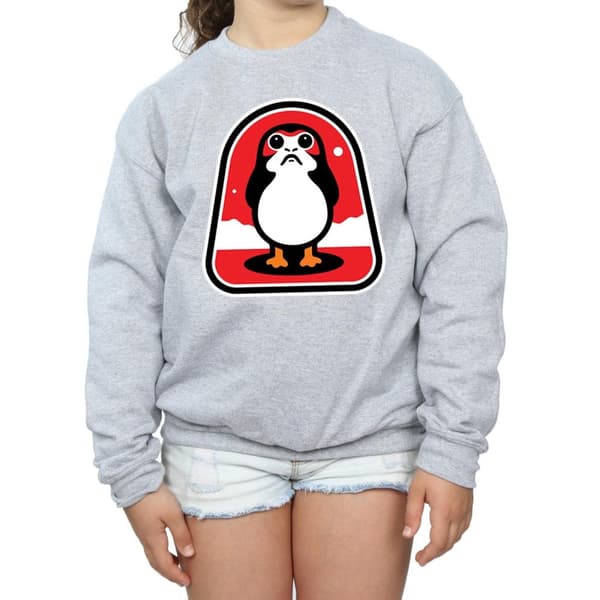 Star Wars Sweatshirt med Porgs-märke från Sista Jedi för flickor