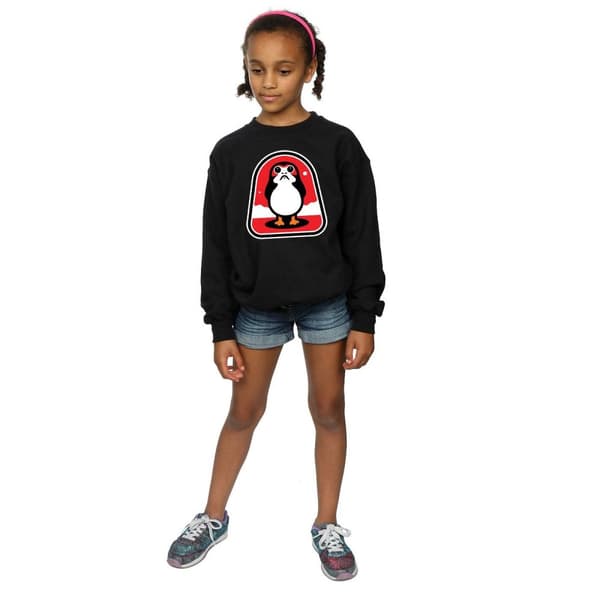 Star Wars Sweatshirt med Porgs-märke från Sista Jedi för flickor