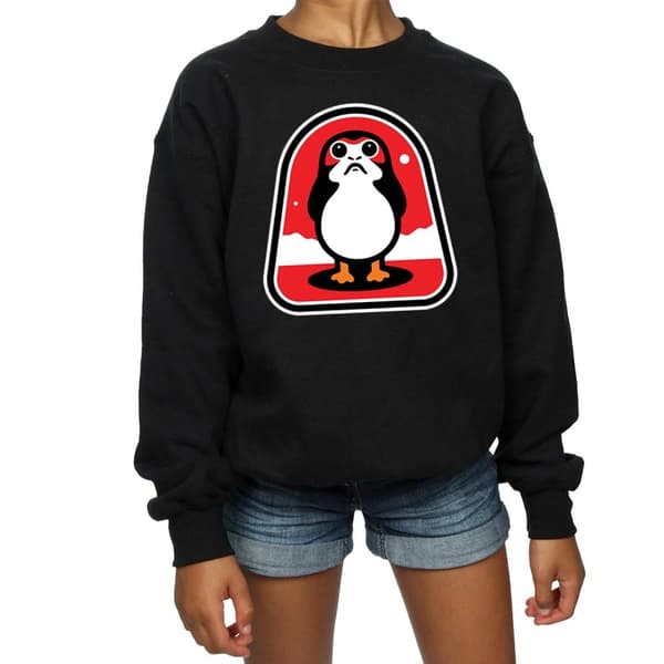 Star Wars Girls The Last Jedi Porgs Badge Sweatshirt