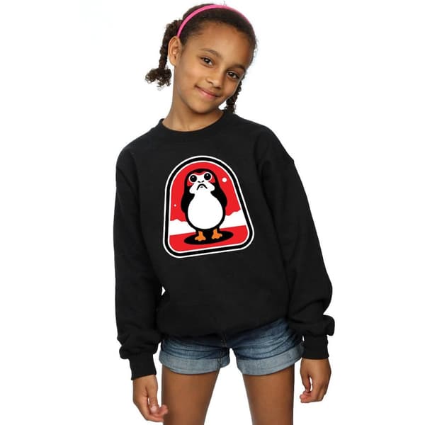 Star Wars Girls The Last Jedi Porgs Badge Sweatshirt