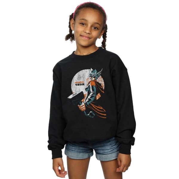 Marvel Girls The Mighty Thor Propaganda Sweatshirt med tryck