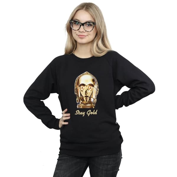 Star Wars Dam/Tjej The Rise Of Skywalker C-3PO Stay Gold Sweatshirt