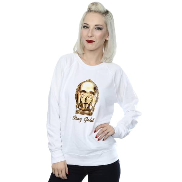 Star Wars Dam/Tjej The Rise Of Skywalker C-3PO Stay Gold Sweatshirt
