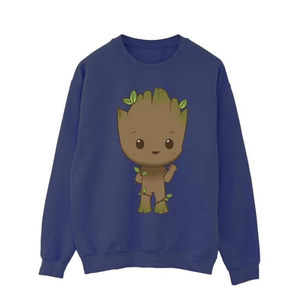 Marvel Mens I Am Groot Chibi Wave Pose Sweatshirt