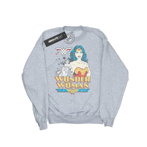 DC Comics Womens/Ladies Wonder Woman Posing Sweatshirt
