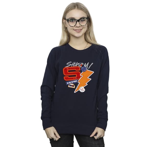 DC Comics Dam/Tjej Shazam Fury Of The Gods Sticker Spam Sweatshirt