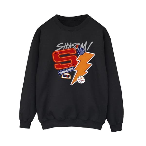 DC Comics Dam/Tjej Shazam Fury Of The Gods Sticker Spam Sweatshirt