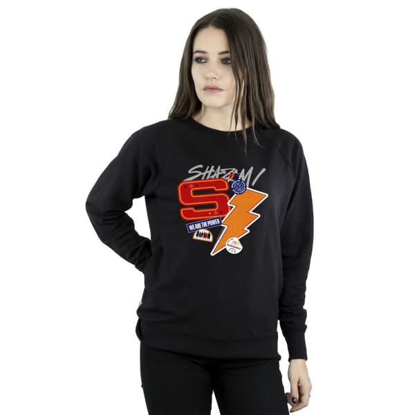 DC Comics Dam/Tjej Shazam Fury Of The Gods Sticker Spam Sweatshirt