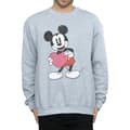 Miniatyrbild 3 av 5: Disney Mens Mickey Mouse Valentine Heart Sweatshirt
