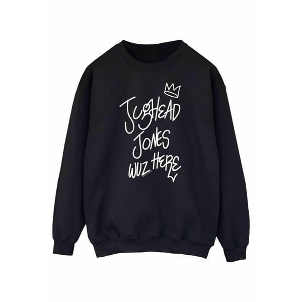 Riverdale Womens/Ladies Jughead Wuz Here Sweatshirt Black M