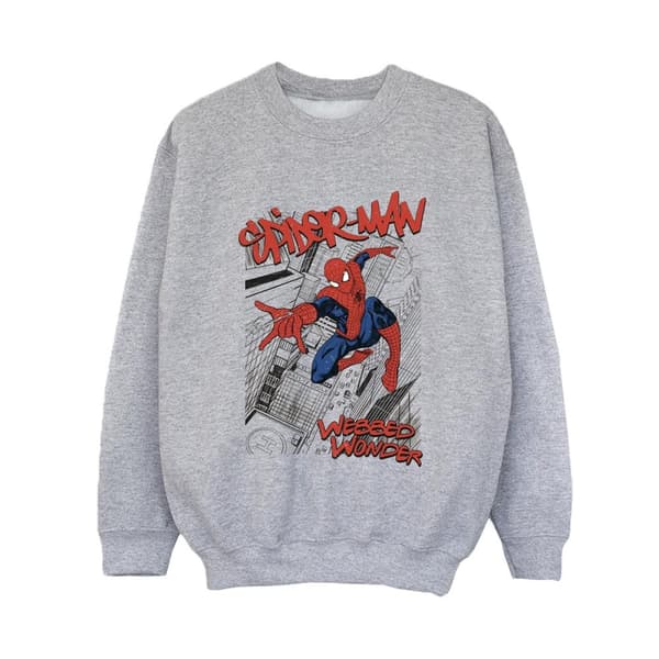 Marvel Pojkar Spider-Man Sketch City Sweatshirt