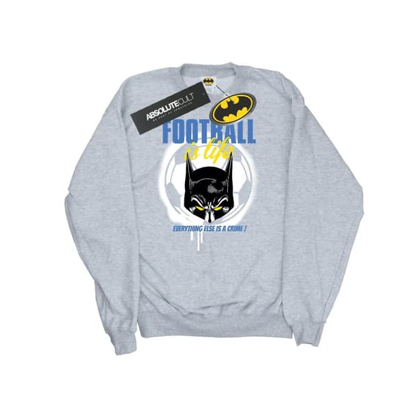 DC Comics Womens/Ladies Batman Football is Life Sweatshirt