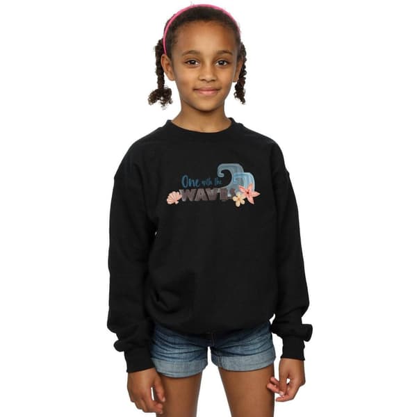 Disney Girls Moana One With The Waves Sweatshirt