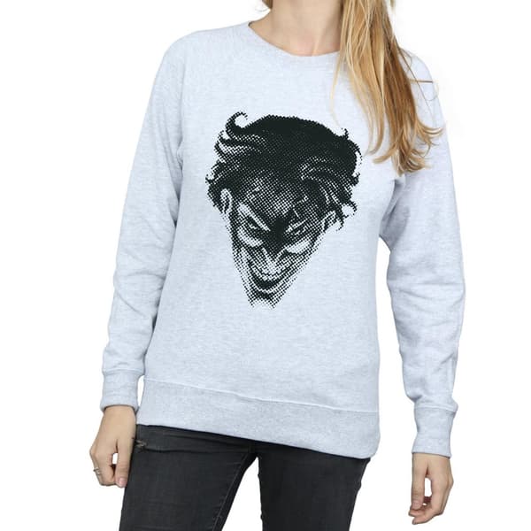 DC Comics Dam/Tjej The Joker Spot Face Sweatshirt