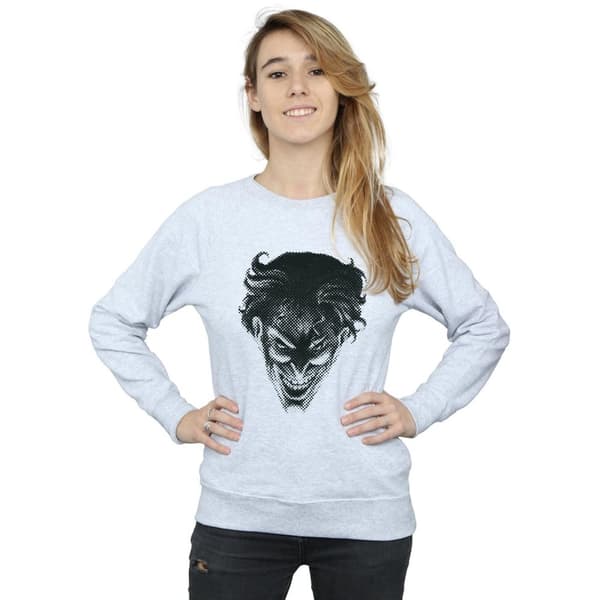 DC Comics Dam/Tjej The Joker Spot Face Sweatshirt