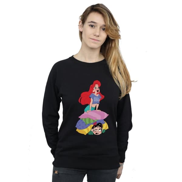 Disney Womens/Ladies Wreck It Ralph Ariel And Vanellope Sweatshirt