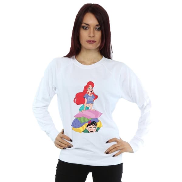 Disney Womens/Ladies Wreck It Ralph Ariel And Vanellope Sweatshirt