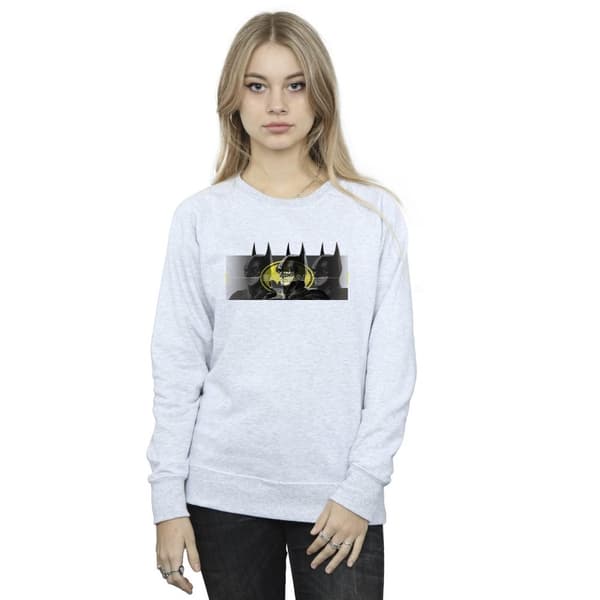 DC Comics Womens/Ladies The Flash Batman Portraits Sweatshirt