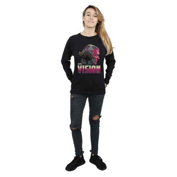 Marvel Dam/kvinnor Avengers Infinity War Vision Character Sweatshirt